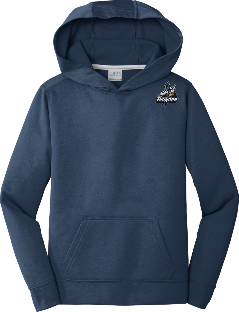 Mon Valley Thunder Youth Performance Fleece Pullover Hooded Sweatshirt