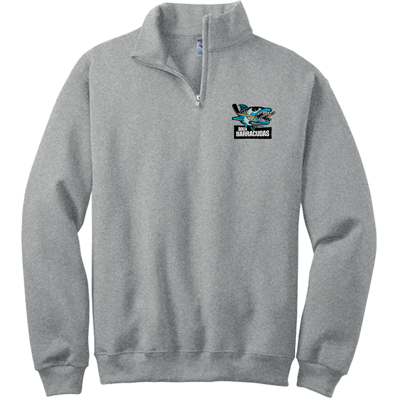 Boca Barracudas NuBlend 1/4-Zip Cadet Collar Sweatshirt