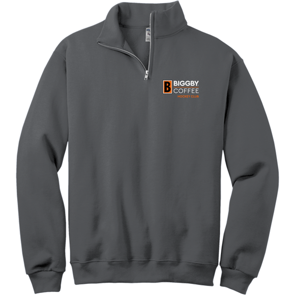 Biggby Coffee Hockey Club NuBlend 1/4-Zip Cadet Collar Sweatshirt