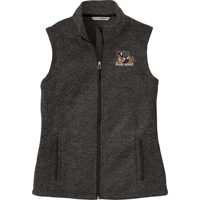 Dupage Black Bears Ladies Sweater Fleece Vest