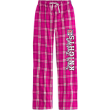 Knights Youth Football Women's Flannel Plaid Pant