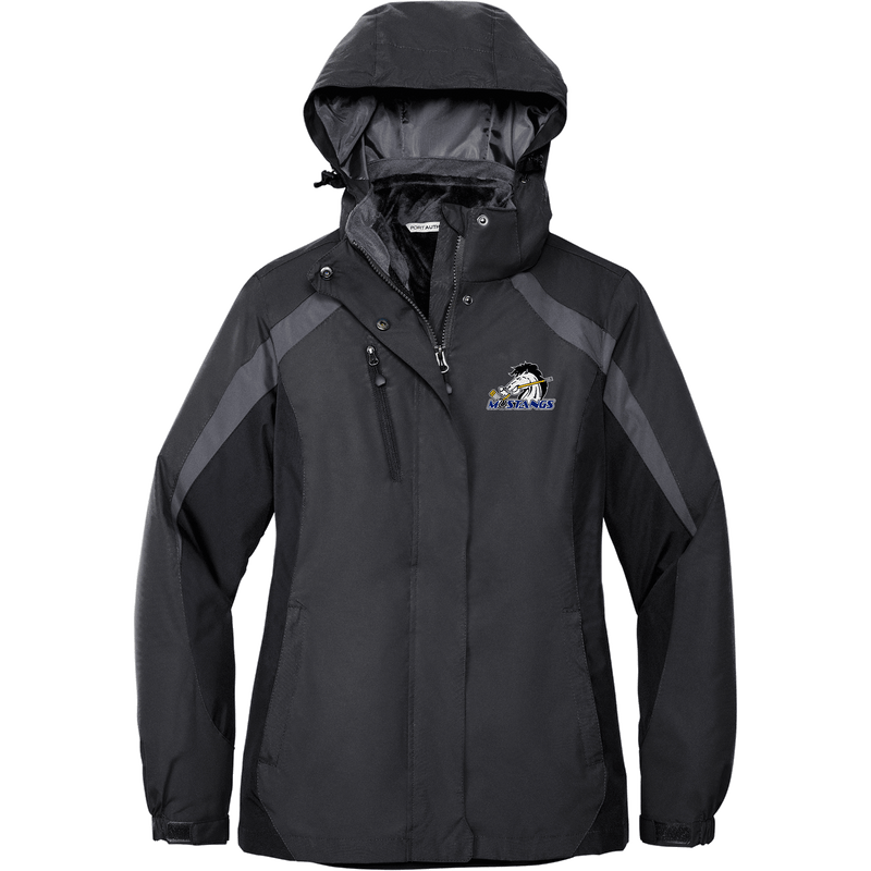 Mid-State Mustangs Ladies Colorblock 3-in-1 Jacket