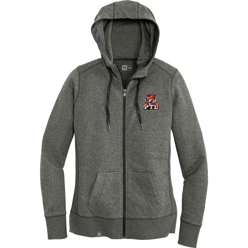 Princeton Tiger Lilies New Era Ladies French Terry Full-Zip Hoodie