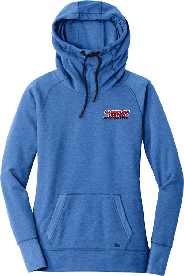 Mass Conn United New Era Ladies Tri-Blend Fleece Pullover Hoodie