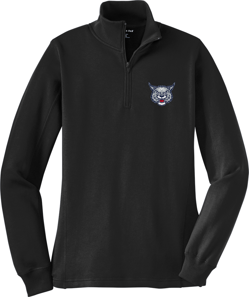 CT Bobcats Ladies 1/4-Zip Sweatshirt