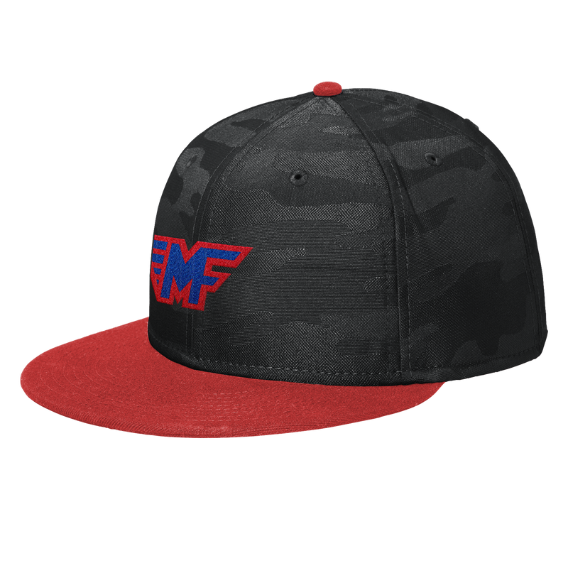 Mid-Fairfield New Era Camo Flat Bill Snapback Cap