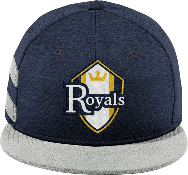 Royals Hockey Club New Era Shadow Heather Striped Flat Bill Snapback Cap