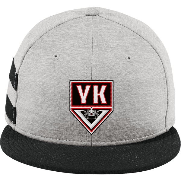 Young Kings New Era Shadow Heather Striped Flat Bill Snapback Cap