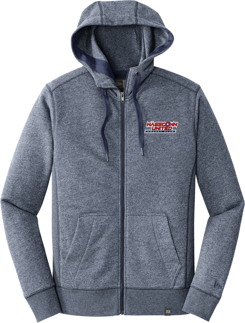 Mass Conn United New Era French Terry Full-Zip Hoodie