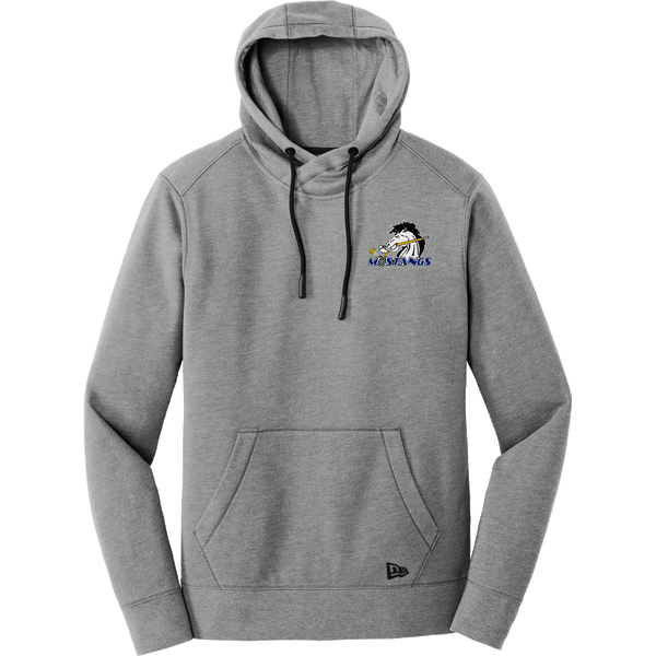 Mid-State Mustangs New Era Tri-Blend Fleece Pullover Hoodie