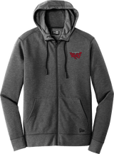 York Devils New Era Tri-Blend Fleece Full-Zip Hoodie