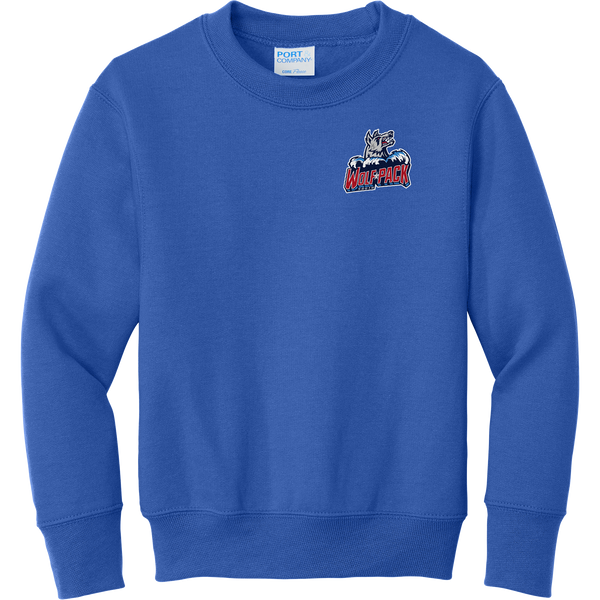 CT Wolfpack South Youth Core Fleece Crewneck Sweatshirt