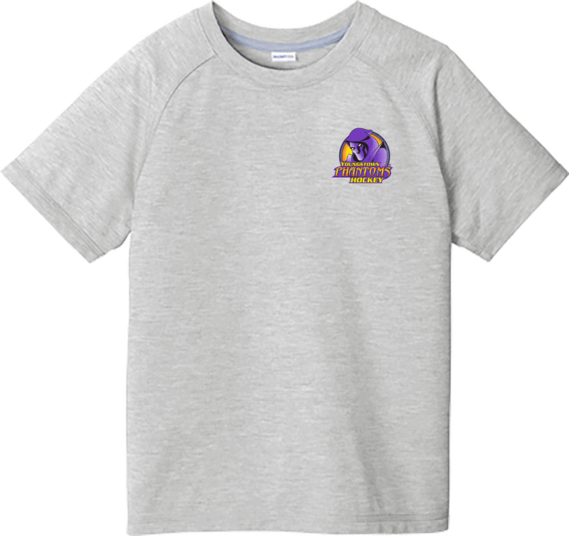 Youngstown Phantoms Youth PosiCharge  Tri-Blend Wicking Raglan Tee